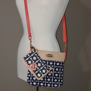 Spartina 449 Hilton Head Pattern Crossbody Includes purse and matching wallet